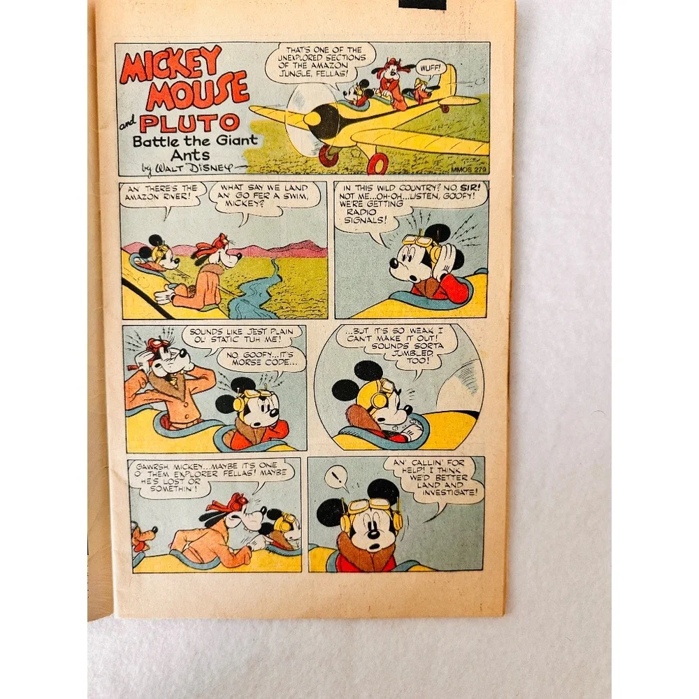 Mickey Mouse and Pluto The Giant Ants #245 Gladstone Disney Vintage Comic